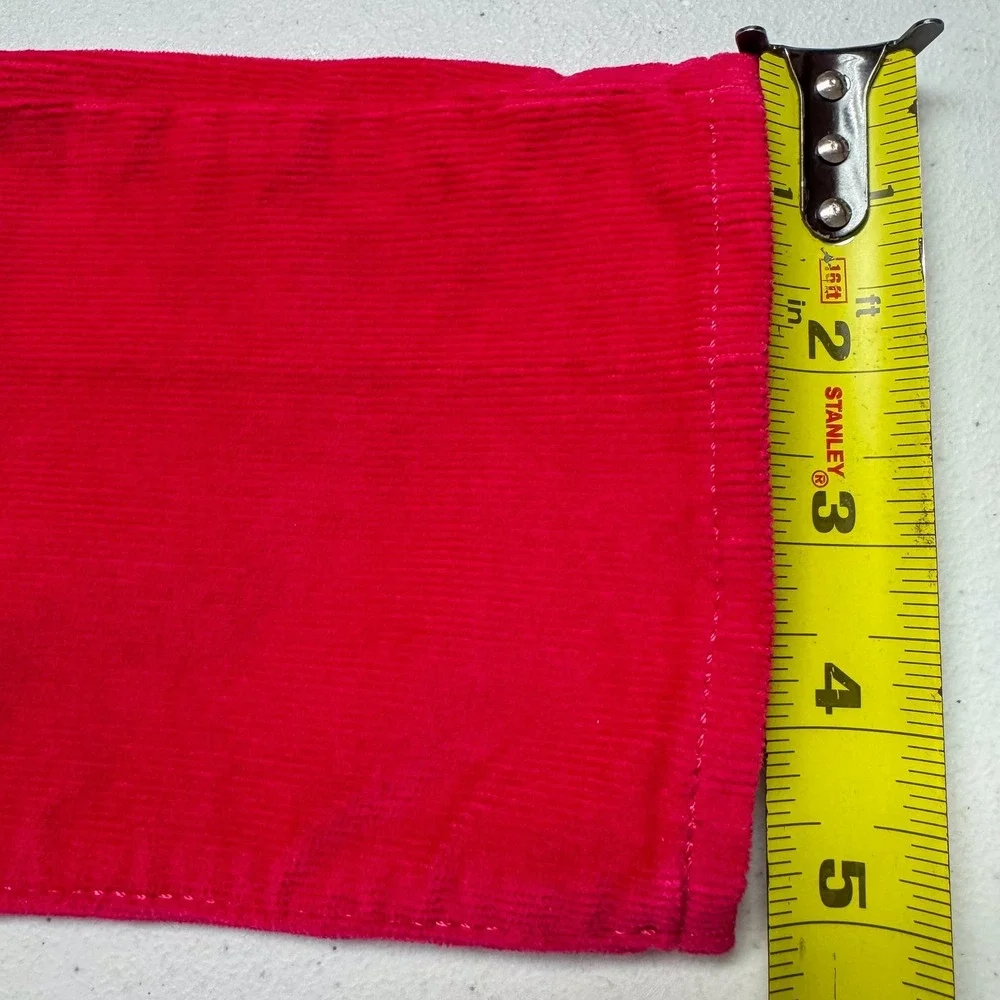 Gap Stretch Jegging Pants Girls‎ 14 Regular Red Corduroy Skinny Mid Rise Denim